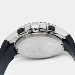 Bernhard H. Mayer Black Stainless Steel Rubber PowerMaster Chronograph BH43T/CW Men's Wristwatch 44 mm