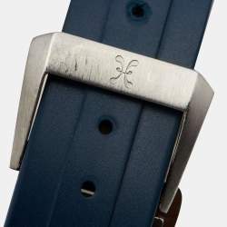 Bernhard H. Mayer Blue Ceramic Stainless Steel Rubber Limited Edition PowerMaster Blue BH44T/CW Men's Wristwatch 44 mm