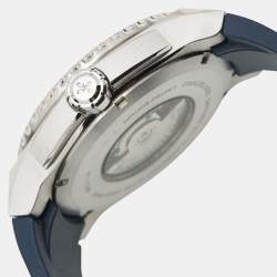 Bernhard H. Mayer Blue Ceramic Stainless Steel Rubber Limited Edition PowerMaster Blue BH44T/CW Men's Wristwatch 44 mm