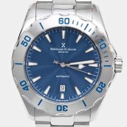 Bernhard H. Mayer Blue Stainless Steel Ballad BHO5/CWR Men's Wristwatch 44 mm