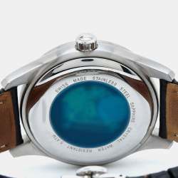 Pre Owned Bernhard H. Mayer Black Stainless Steel Leather Force Ultimate B2499/CW Men's Wristwatch 41 mm