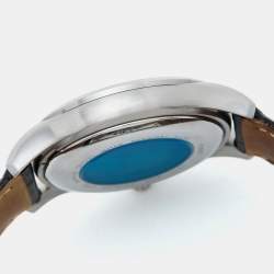 Pre Owned Bernhard H. Mayer Black Stainless Steel Leather Force Ultimate B2499/CW Men's Wristwatch 41 mm