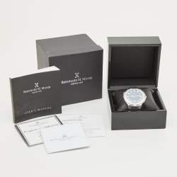 Bernhard H. Mayer Black Stainless Steel Rubber Le Classique BH33P/CW Men's Wristwatch 42 mm
