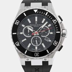 Bernhard H.Mayer Black Stainless Steel Rubber BH43T/CW Men's Wristwatch 44 mm