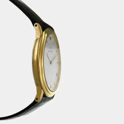 Blancpain White 18k Yellow Gold Villeret 0071-1418 Automatic Men's Wristwatch 33 mm