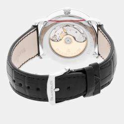 Pre Owned ساعة يد رجالية مستعملة بلانكبيين فيليريه كوانتيم أنويل جي إم تي 6670-1127-55B أوتوماتيك 40 ملم