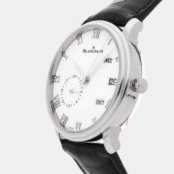 Pre Owned ساعة يد رجالية مستعملة بلانكبيين فيليريه كوانتيم أنويل جي إم تي 6670-1127-55B أوتوماتيك 40 ملم