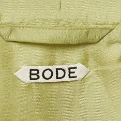 Bode Green Print Silk Guam Shirt S