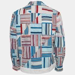 Bode Multicolor Printed Cotton Patch Work Shirt S