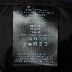 Pre Owned بنطلون بوغي ميلانو بي تيك نايلون أزرق بحري مقاس متوسط / كبير