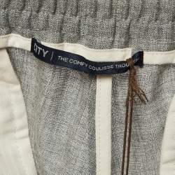Pre Owned Boggi Milano Grey Wool Trousers M/L