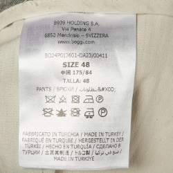 Pre Owned Boggi Milano Grey Wool Trousers M/L