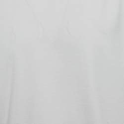 Born Living Yoga White Chalk Logo Print Jersey T-Shirt M