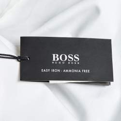 مملوكة مسبقًا Boss By Hugo Boss White Cotton Buttoned Up Shirt S