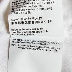 مملوكة مسبقًا Boss By Hugo Boss White Cotton Buttoned Up Shirt S