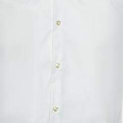 مملوكة مسبقًا Boss By Hugo Boss White Cotton Buttoned Up Shirt S