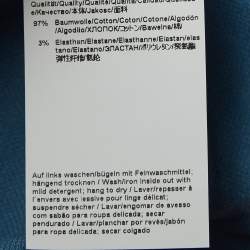 Pre Owned Boss By Hugo Boss Blue Cotton Jersey Slim Fit Polo T-Shirt L