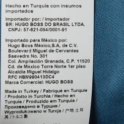 Pre Owned Boss By Hugo Boss Blue Cotton Jersey Slim Fit Polo T-Shirt L