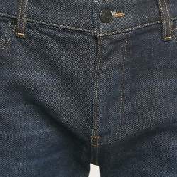 Pre Owned Boss By Hugo Boss Navy Blue Denim Delaware Slim Fit Jeans L Waist 34"