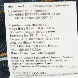 Pre Owned Boss By Hugo Boss Navy Blue Denim Delaware Slim Fit Jeans L Waist 34"