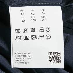 Pre Owned Boss By Hugo Boss Navy Blue Wool Phoenix Blazer 4XL