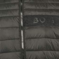 Pre Owned Boss By Hugo Boss Black Nylon Zip-Up Puffer Vest Jacket XL