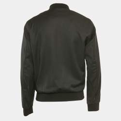 Pre Owned Boss By Hugo Boss Black Wool Zip-Up Jacket M