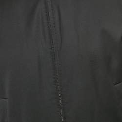 Pre Owned Boss By Hugo Boss Black Wool Zip-Up Jacket M