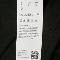 Pre Owned Boss By Hugo Boss Black Cotton Paddy Mirror Polo T-Shirt S