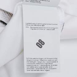 Pre Owned تي شيرت بوس باي هوغو بوس قطن جيرسي أبيض تيفرت صغير