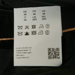 Pre Owned Boss By Hugo Boss Black Virgin Wool Zip-Up Jacket S