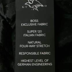Boss By Hugo Boss Black Wool Gabardine Single Breasted Blazer S