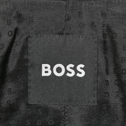 Boss By Hugo Boss Black Wool Gabardine Single Breasted Blazer S