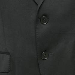 Boss By Hugo Boss Black Wool Gabardine Single Breasted Blazer S