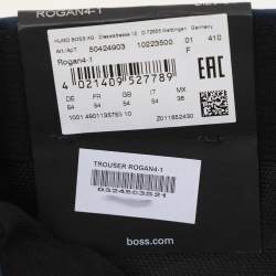 Boss By Hugo Boss Navy Blue Cotton Blend Rogan4-1 Trouser XXL