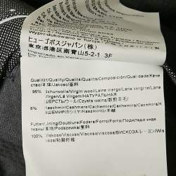 Pre Owned بنطلون بوس باي هوغو بوس صوفي رمادي داكن لينون ١ مقاس كبير جداً