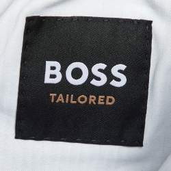 مملوكة مسبقًا Boss By Hugo Boss Blue Linen & Wool T-Gee Drawstring Waist Pants M