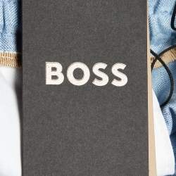 مملوكة مسبقًا Boss By Hugo Boss Blue Linen & Wool T-Gee Drawstring Waist Pants M