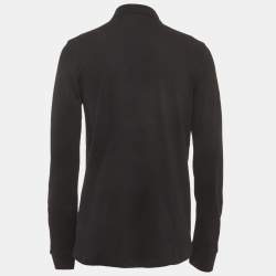 Pre Owned Boss By Hugo Boss Black Pique Long Sleeve Passerby T-Shirt L