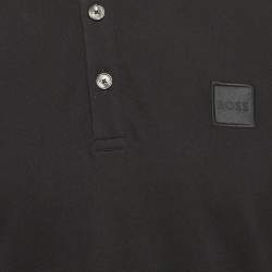 Pre Owned Boss By Hugo Boss Black Pique Long Sleeve Passerby T-Shirt L