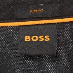 Pre Owned Boss By Hugo Boss Black Pique Long Sleeve Passerby T-Shirt L