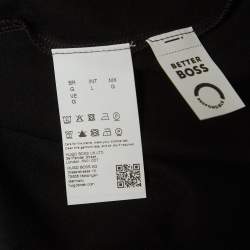 Pre Owned Boss By Hugo Boss Black Pique Long Sleeve Passerby T-Shirt L