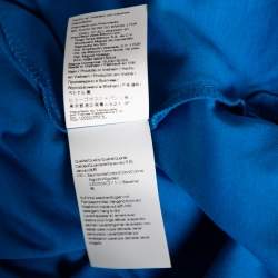 Pre Owned Boss By Hugo Boss Blue Cotton Slim Fit Polo T-Shirt S