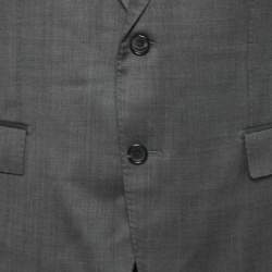 Pre Owned Boss By Hugo Boss Grey Wool F-Harverson2/Garvin2 Slim Fit Suit XL