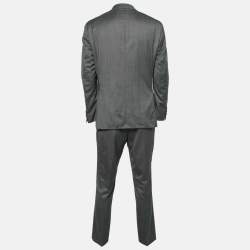 Pre Owned Boss By Hugo Boss Grey Wool F-Harverson2/Garvin2 Slim Fit Suit XL