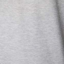 Pre Owned Boss by Hugo Boss Grey Cotton Long Sleeve Polo T shirt XXL