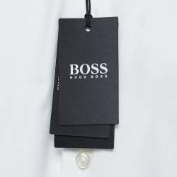 Pre Owned Boss by Hugo Boss White Cotton Gardner Regular Fit Shirt 4XL