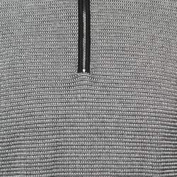 Pre Owned Boss By Hugo Boss Black Textured Wool Knit Ladamo Sweater M