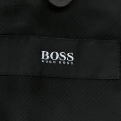 Pre Owned Boss By Hugo Boss Grey Virgin Wool Johnstons1/Lenon Suit L