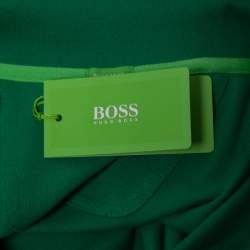 Pre Owned Boss By Hugo Boss Green Cotton Pique Polo T-Shirt XL